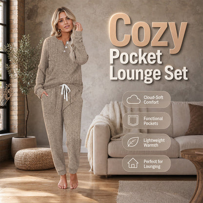 ⏳Liquidation totale⏳Women's Top & Drawstring Pants 2-Piece Set