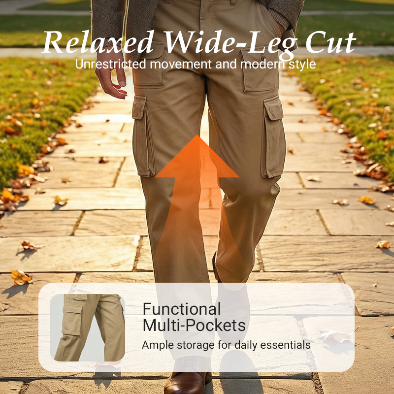 👜 -50 % sur toute la mode femme ! ✨Pantalon cargo droit multi-poches pour homme