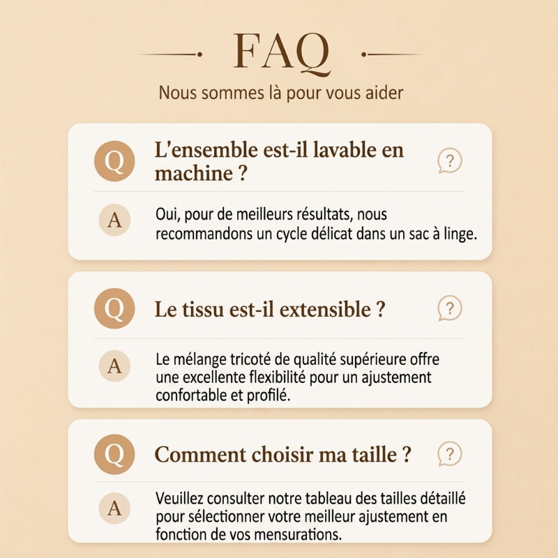 Ensemble 2 pièces pour femme : haut à manches longues et jupe midi à cordon de serrage