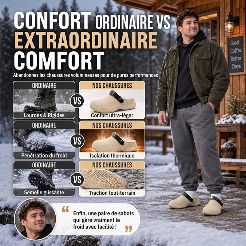 👜 -50 % sur toute la mode femme ! ✨Pantoufles d'hiver chaudes en peluche pour hommes