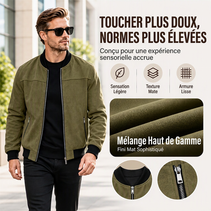 ⏳Liquidation totale⏳Blouson Bomber Décontracté Classique pour Homme