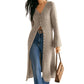 📢📢50 % DE RÉDUCTION !! ⏰& Livraison gratuite✈Cardigan long en maille à col ouvert pour femme