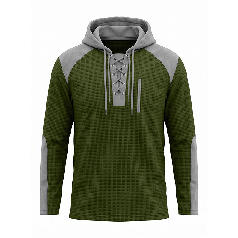 👜 -50 % sur toute la mode femme ! ✨Sweat à capuche décontracté en maille color-block pour homme