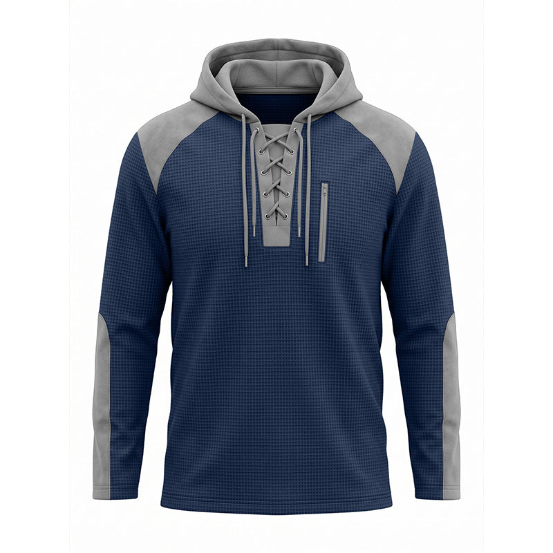 👜 -50 % sur toute la mode femme ! ✨Sweat à capuche décontracté en maille color-block pour homme