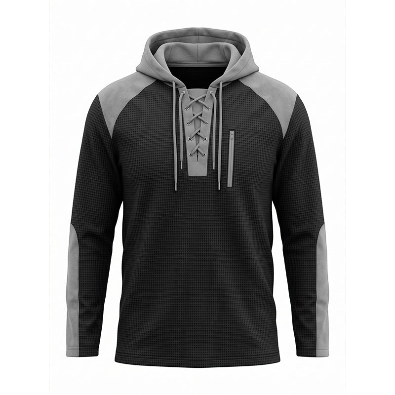 👜 -50 % sur toute la mode femme ! ✨Sweat à capuche décontracté en maille color-block pour homme