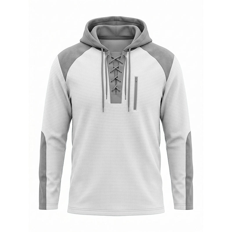 👜 -50 % sur toute la mode femme ! ✨Sweat à capuche décontracté en maille color-block pour homme