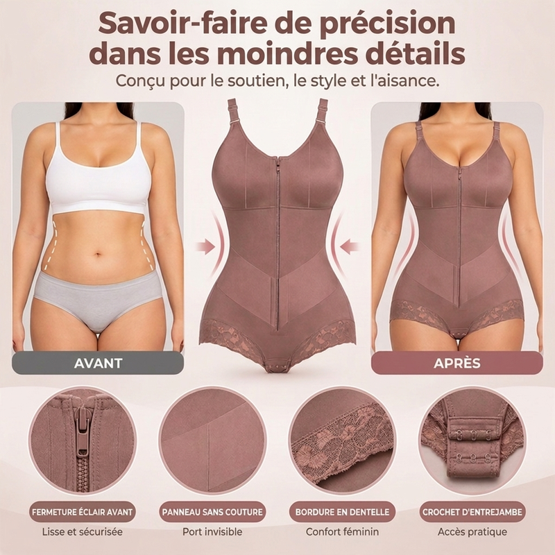 👜 -50 % sur toute la mode femme ! ✨Body couvrant gainant ventre plat pour femme grande taille