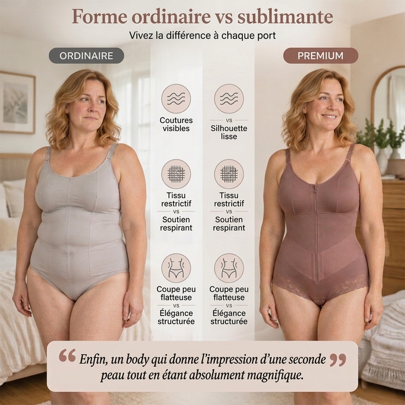 👜 -50 % sur toute la mode femme ! ✨Body couvrant gainant ventre plat pour femme grande taille