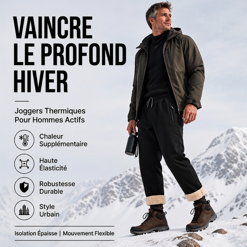 ⏳Liquidation totale⏳Pantalon de survêtement chaud d'hiver pour homme