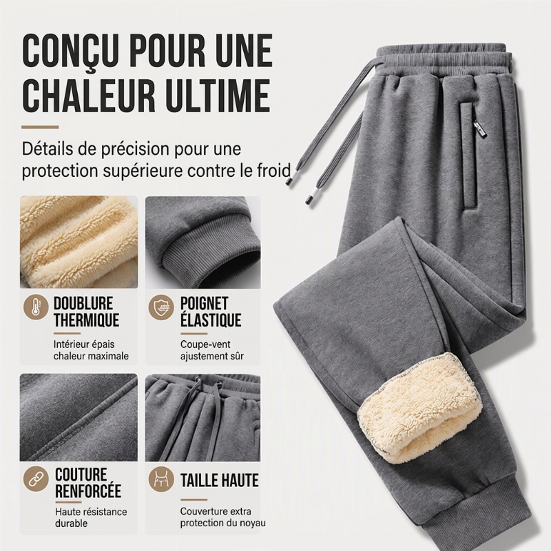 ⏳Liquidation totale⏳Pantalon de survêtement chaud d'hiver pour homme