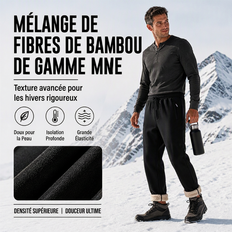 ⏳Liquidation totale⏳Pantalon de survêtement chaud d'hiver pour homme