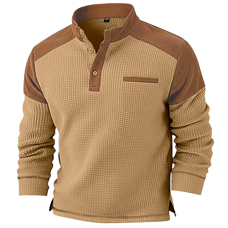 👜 -50 % sur toute la mode femme ! ✨Sweat à col montant en maille gaufrée pour homme