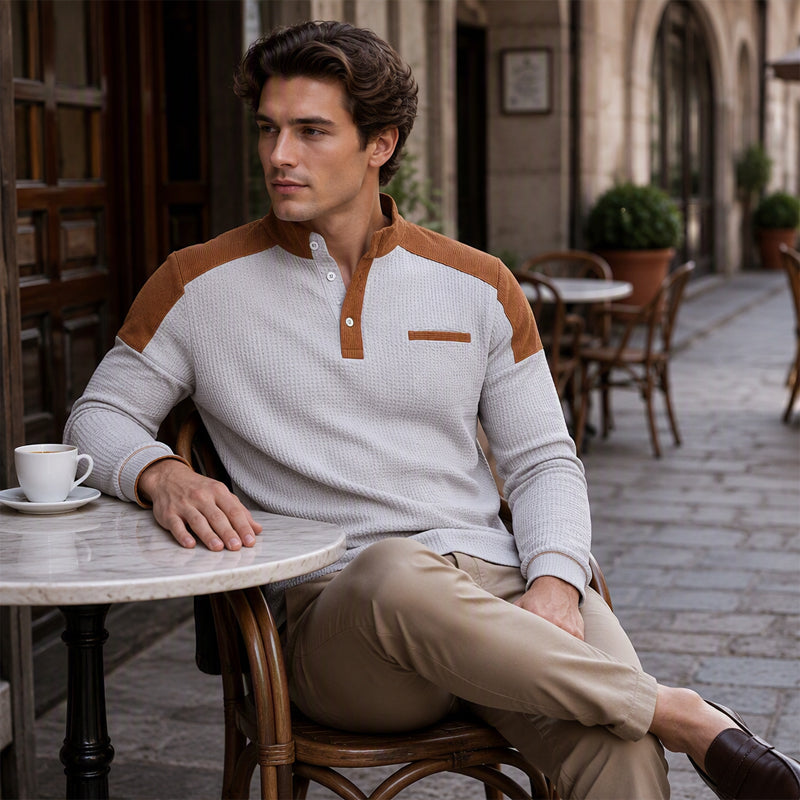 👜 -50 % sur toute la mode femme ! ✨Sweat à col montant en maille gaufrée pour homme