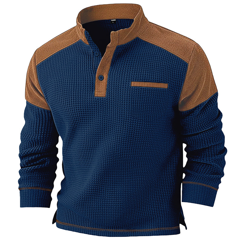 👜 -50 % sur toute la mode femme ! ✨Sweat à col montant en maille gaufrée pour homme