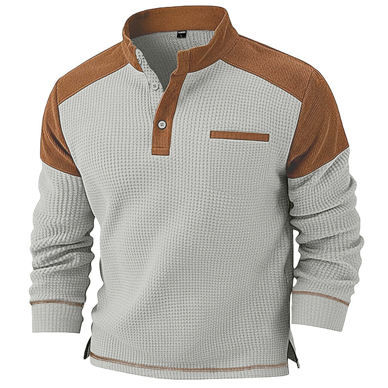 👜 -50 % sur toute la mode femme ! ✨Sweat à col montant en maille gaufrée pour homme
