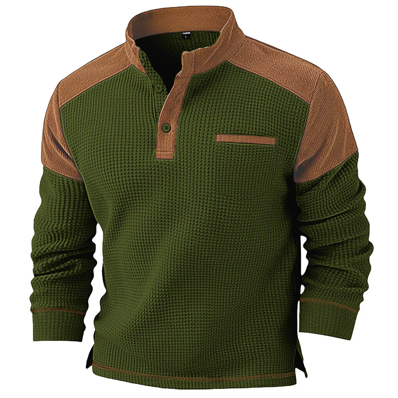 👜 -50 % sur toute la mode femme ! ✨Sweat à col montant en maille gaufrée pour homme