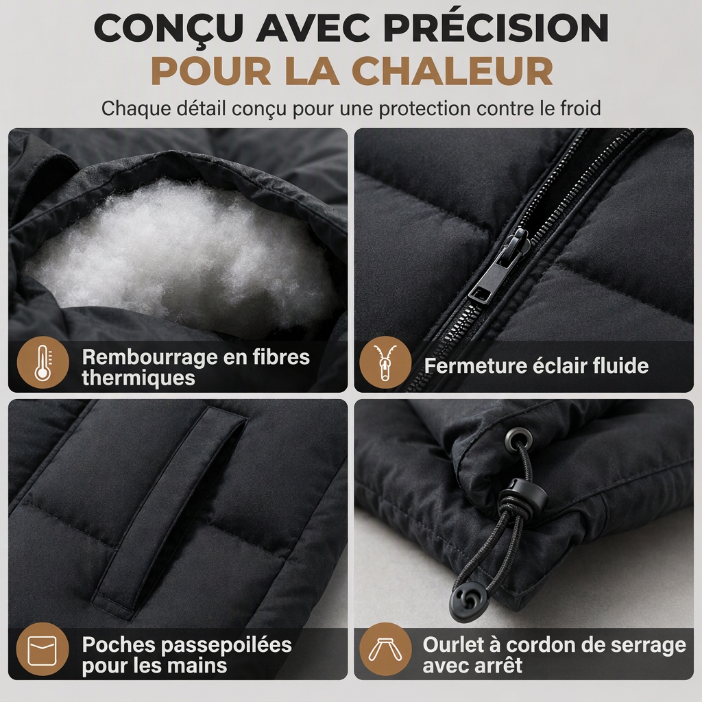 Gilet matelassé d’hiver épais et unisexe, coupe ample, rembourré de coton et assemblé, pour hommes et femmes
