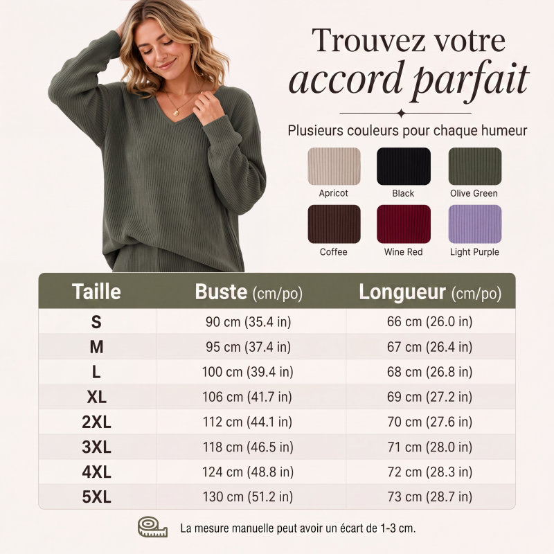 👜 -50 % sur toute la mode femme ! ✨Haut en maille élégant pour femme avec nœud au dos