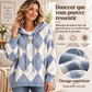 👜 -50 % sur toute la mode femme ! ✨Pull à capuche Argyle décontracté pour femmes