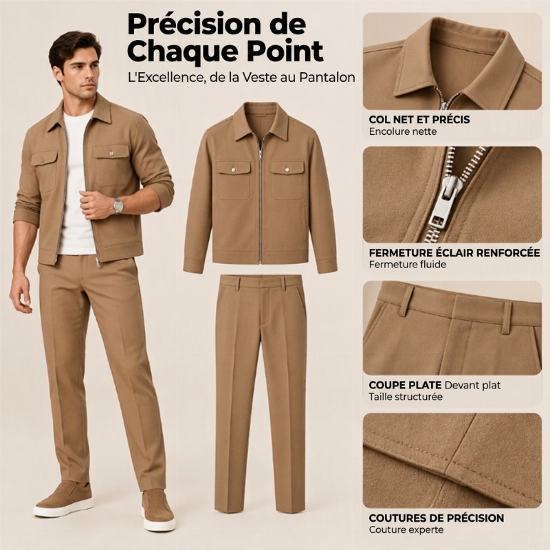 👜 -50 % sur toute la mode femme ! ✨Ensemble veste et pantalon décontractés et stylés pour hommes