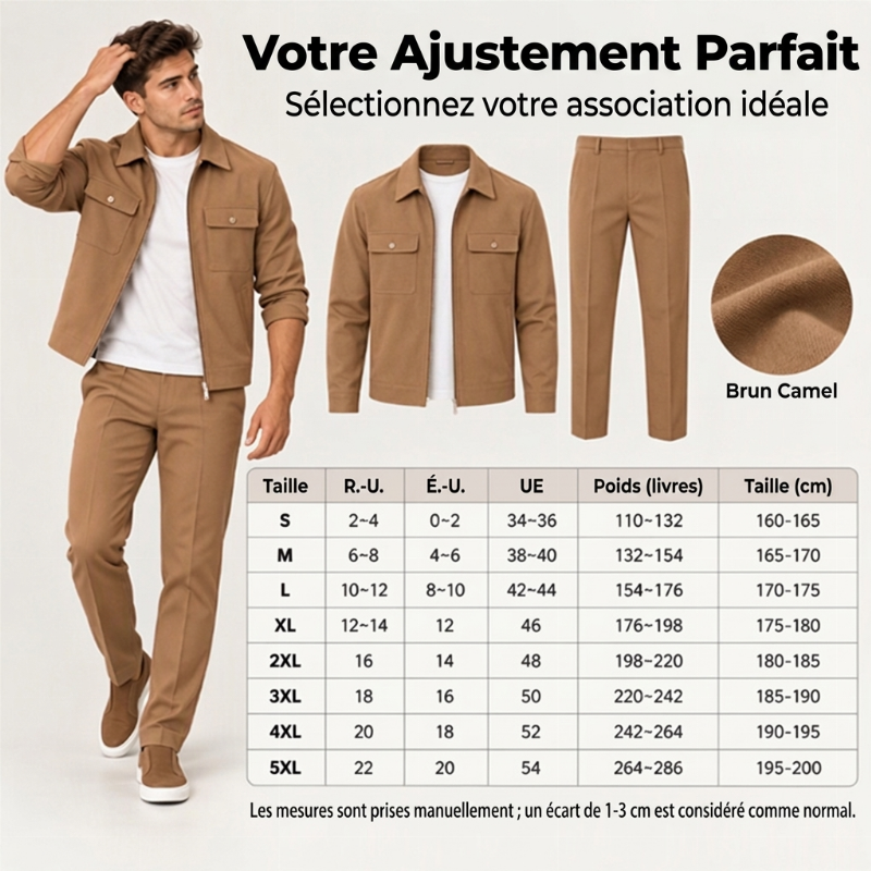 👜 -50 % sur toute la mode femme ! ✨Ensemble veste et pantalon décontractés et stylés pour hommes