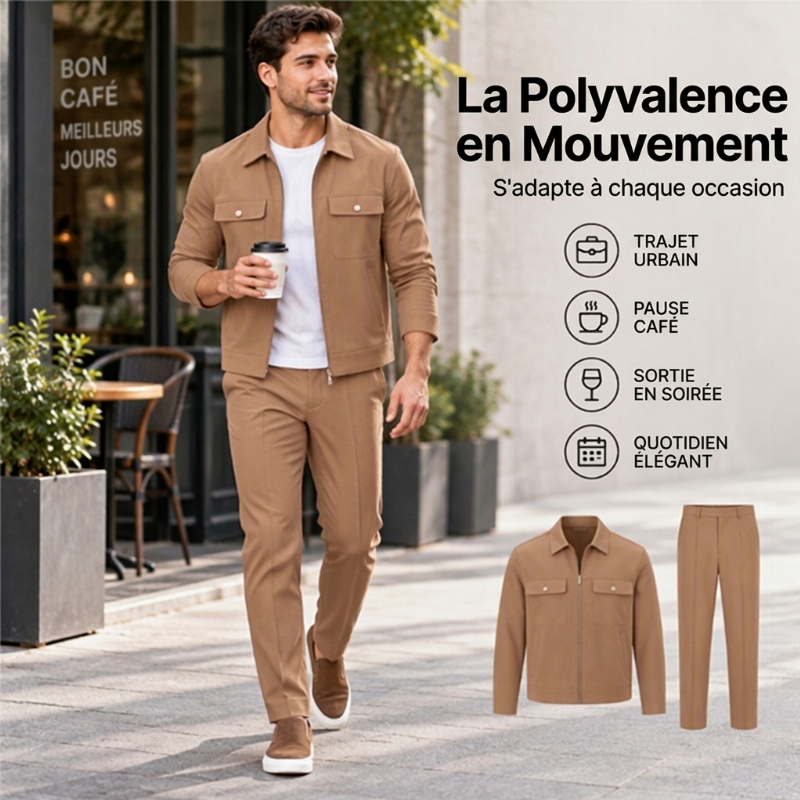 👜 -50 % sur toute la mode femme ! ✨Ensemble veste et pantalon décontractés et stylés pour hommes
