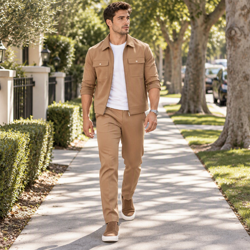 👜 -50 % sur toute la mode femme ! ✨Ensemble veste et pantalon décontractés et stylés pour hommes