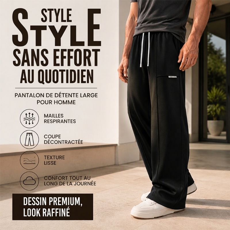 👜 -50 % sur toute la mode femme ! ✨Pantalon de sport ample et décontracté pour homme à jambe large