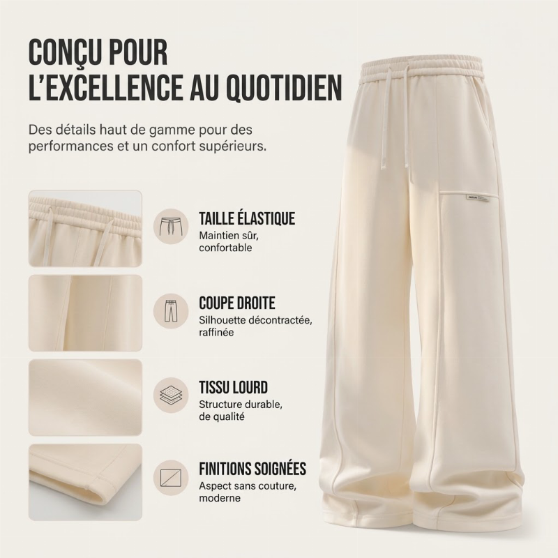 👜 -50 % sur toute la mode femme ! ✨Pantalon de sport ample et décontracté pour homme à jambe large