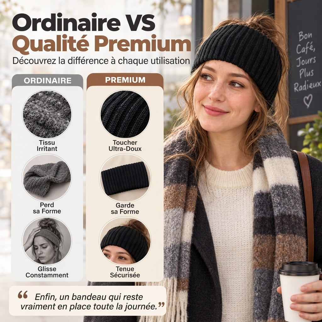 👜 -50 % sur toute la mode femme ! ✨Bandeau de sport large en maille côtelée
