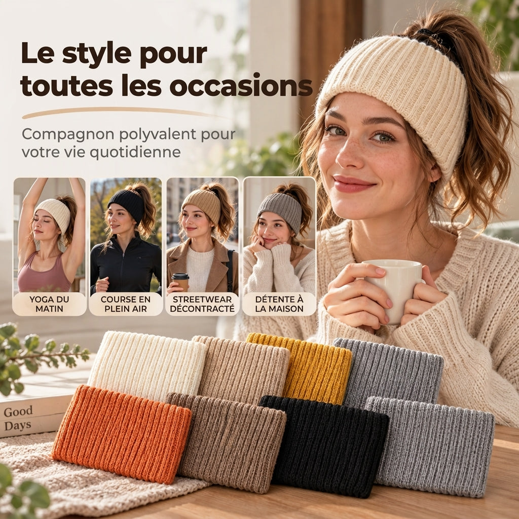 👜 -50 % sur toute la mode femme ! ✨Bandeau de sport large en maille côtelée