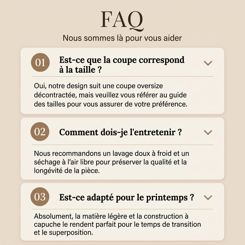 ⏳Liquidation totale⏳Veste à capuche tendance pour femme avec taille coulissante
