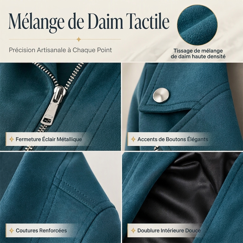👜 -50 % sur toute la mode femme ! ✨Veste décontractée pour femme, ajustée, avec col rabattu