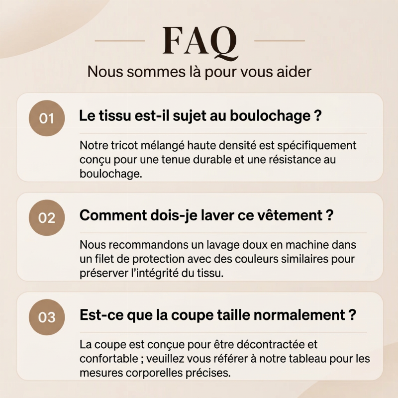 ⏳Liquidation totale⏳🧶✨ Haut en maille gaufrée à manches longues pour femme