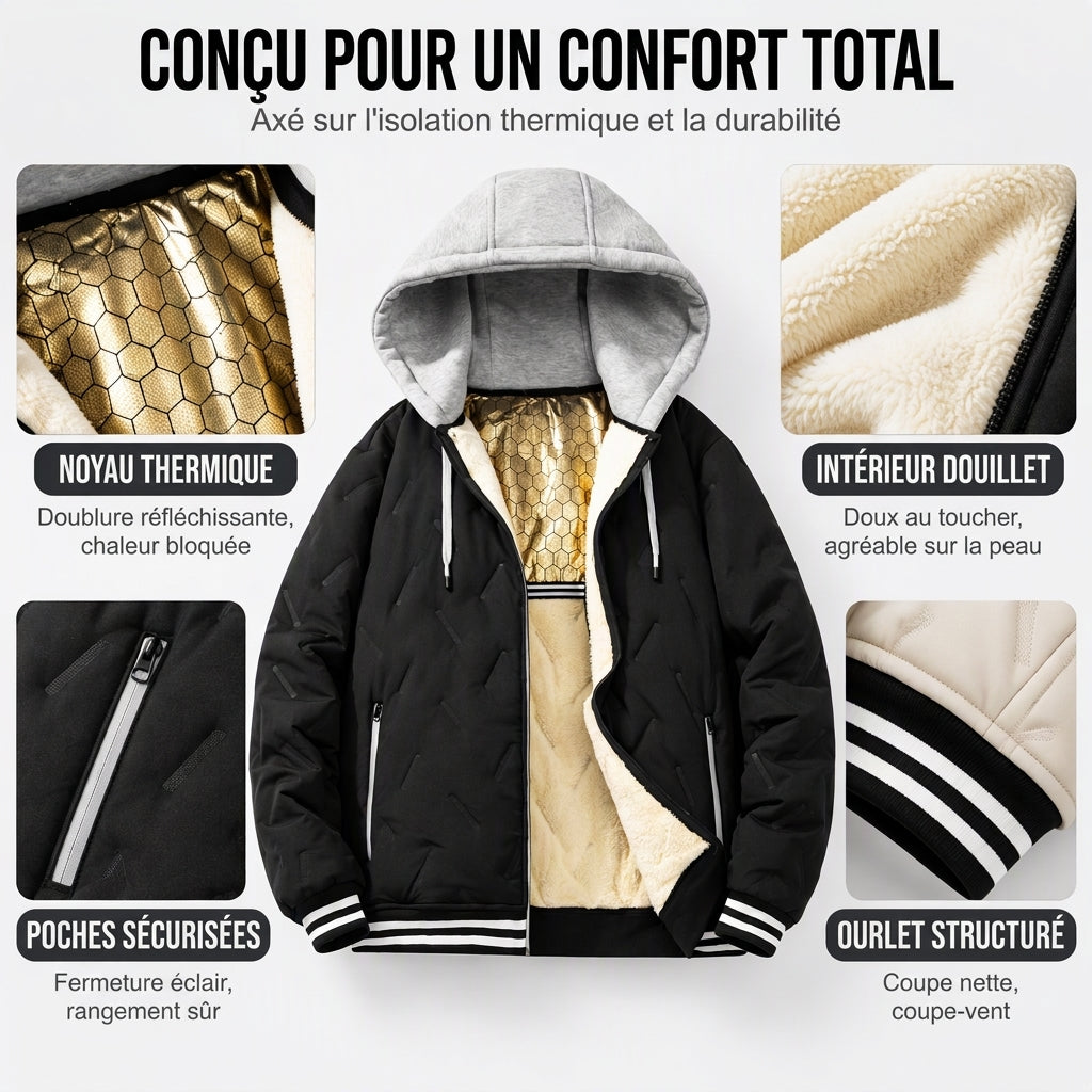 ⏳Liquidation totale⏳Veste à capuche chaude d'hiver pour hommes