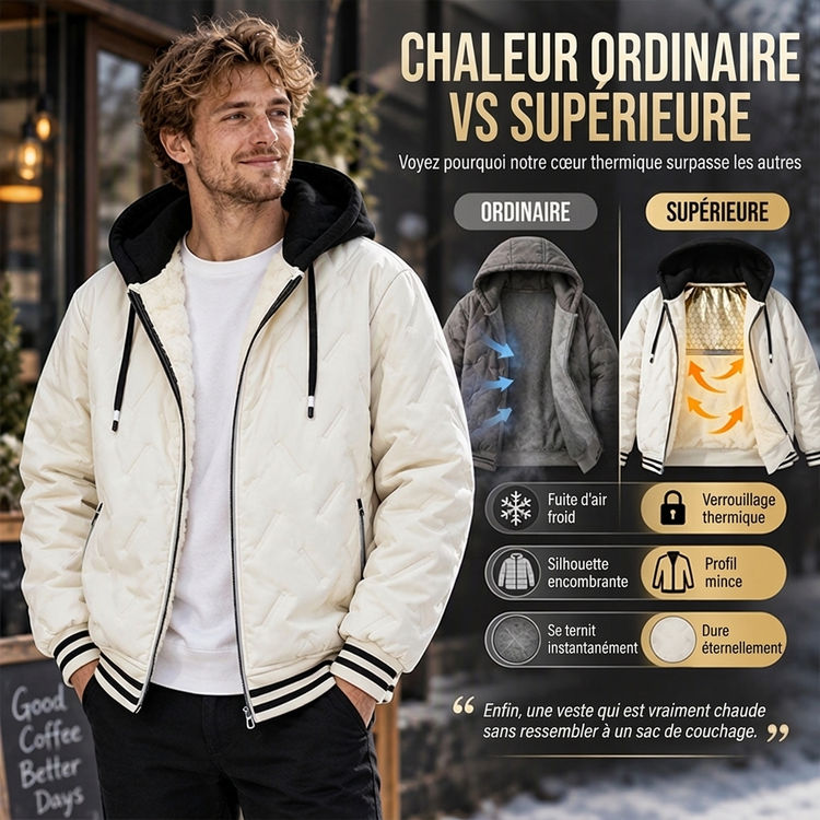 ⏳Liquidation totale⏳Veste à capuche chaude d'hiver pour hommes