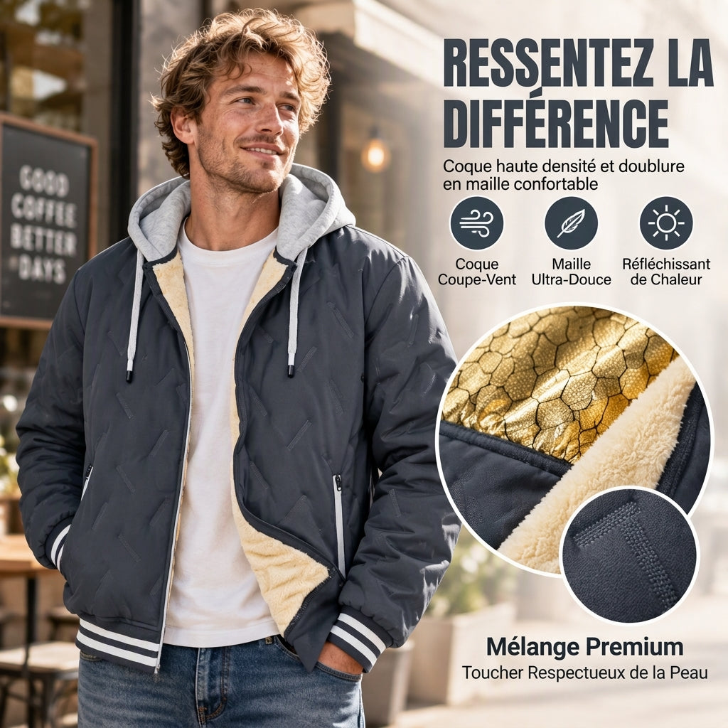 ⏳Liquidation totale⏳Veste à capuche chaude d'hiver pour hommes