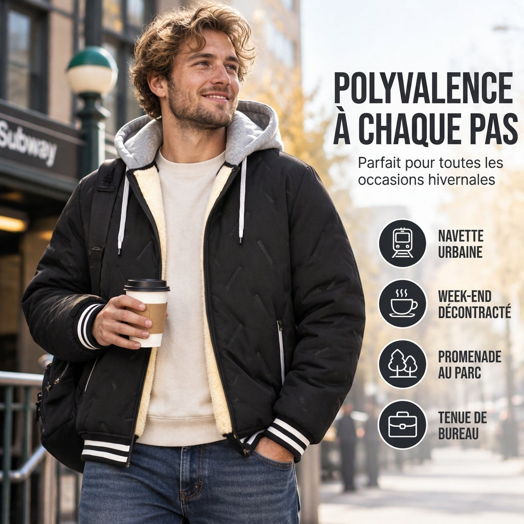 ⏳Liquidation totale⏳Veste à capuche chaude d'hiver pour hommes