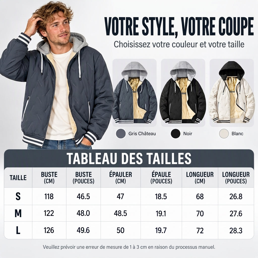 ⏳Liquidation totale⏳Veste à capuche chaude d'hiver pour hommes
