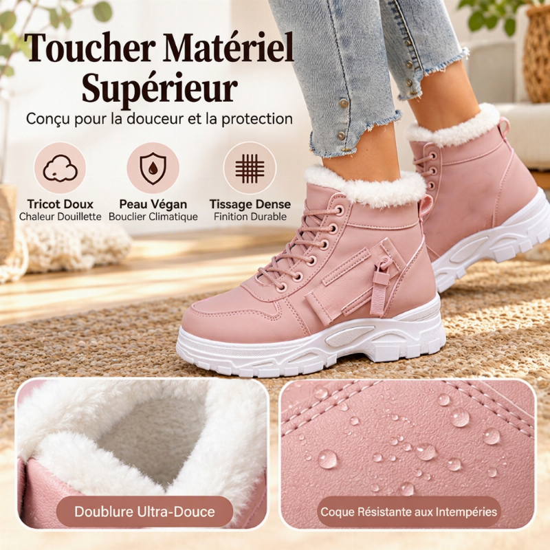 👜 -50 % sur toute la mode femme ! ✨Bottines d'hiver chaudes pour femmes, doublure en peluche