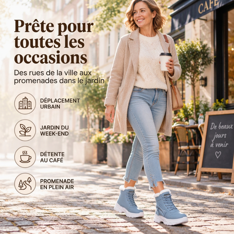 👜 -50 % sur toute la mode femme ! ✨Bottines d'hiver chaudes pour femmes, doublure en peluche
