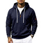 Sweat-shirt à capuche doublé molletonné pour homme, coupe ample, vêtement de travail décontracté pour l'automne et l'hiver