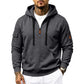 Sweat-shirt à capuche doublé molletonné pour homme, coupe ample, vêtement de travail décontracté pour l'automne et l'hiver