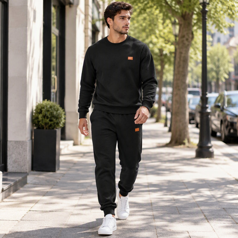⏳Liquidation totale⏳Ensemble de sport décontracté pour hommes en jacquard texturé
