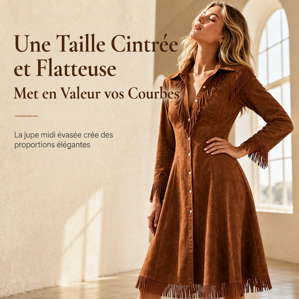 👜 -50 % sur toute la mode femme ! ✨Robe à franges vintage à manches longues pour femmes