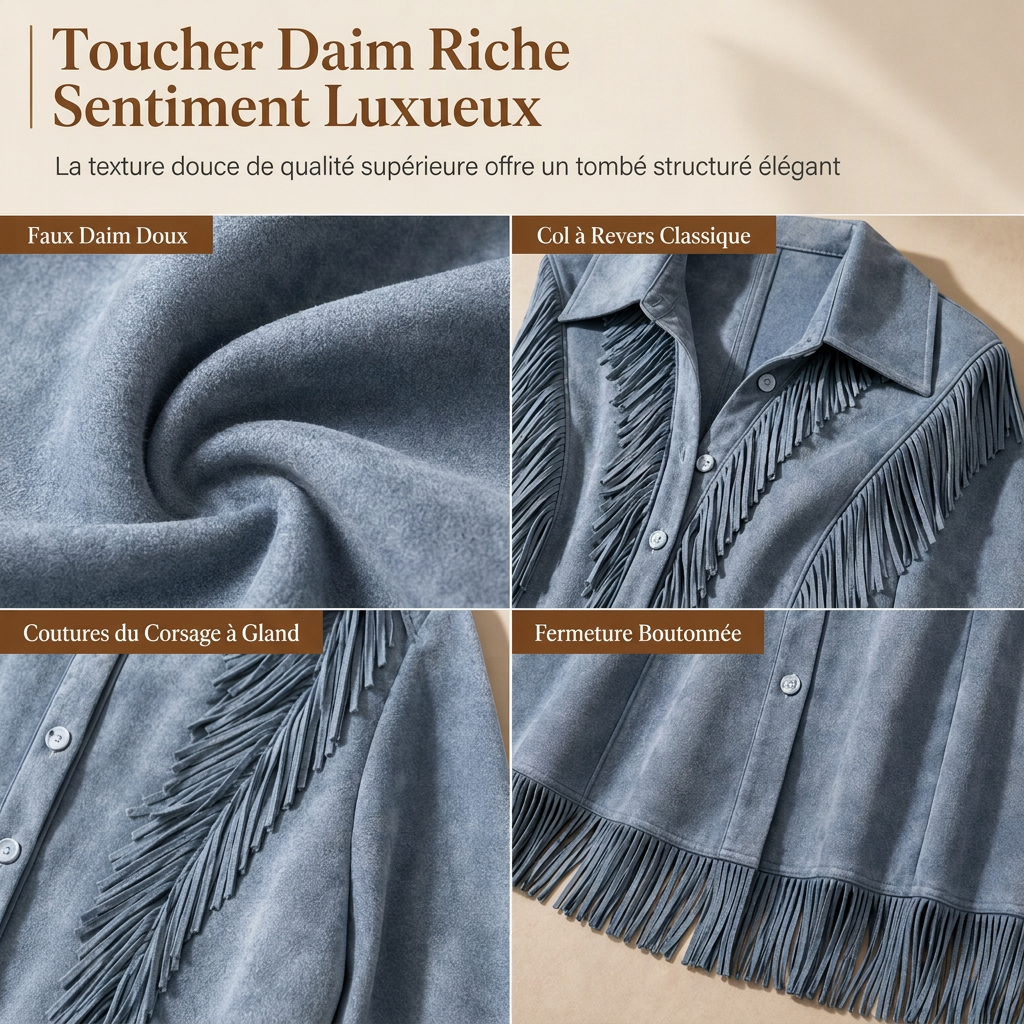 👜 -50 % sur toute la mode femme ! ✨Robe à franges vintage à manches longues pour femmes