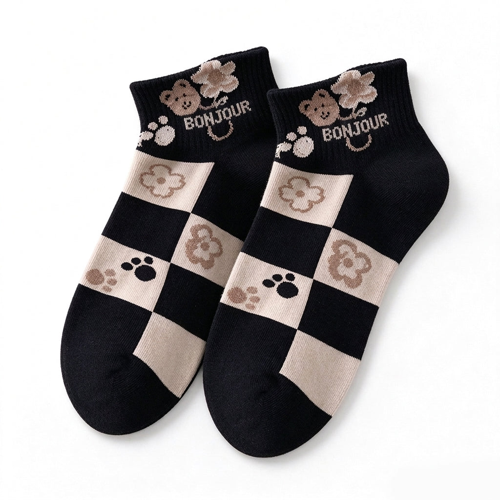 Chaussettes courtes élégantes pour femmes, fines, respirantes et antidérapantes