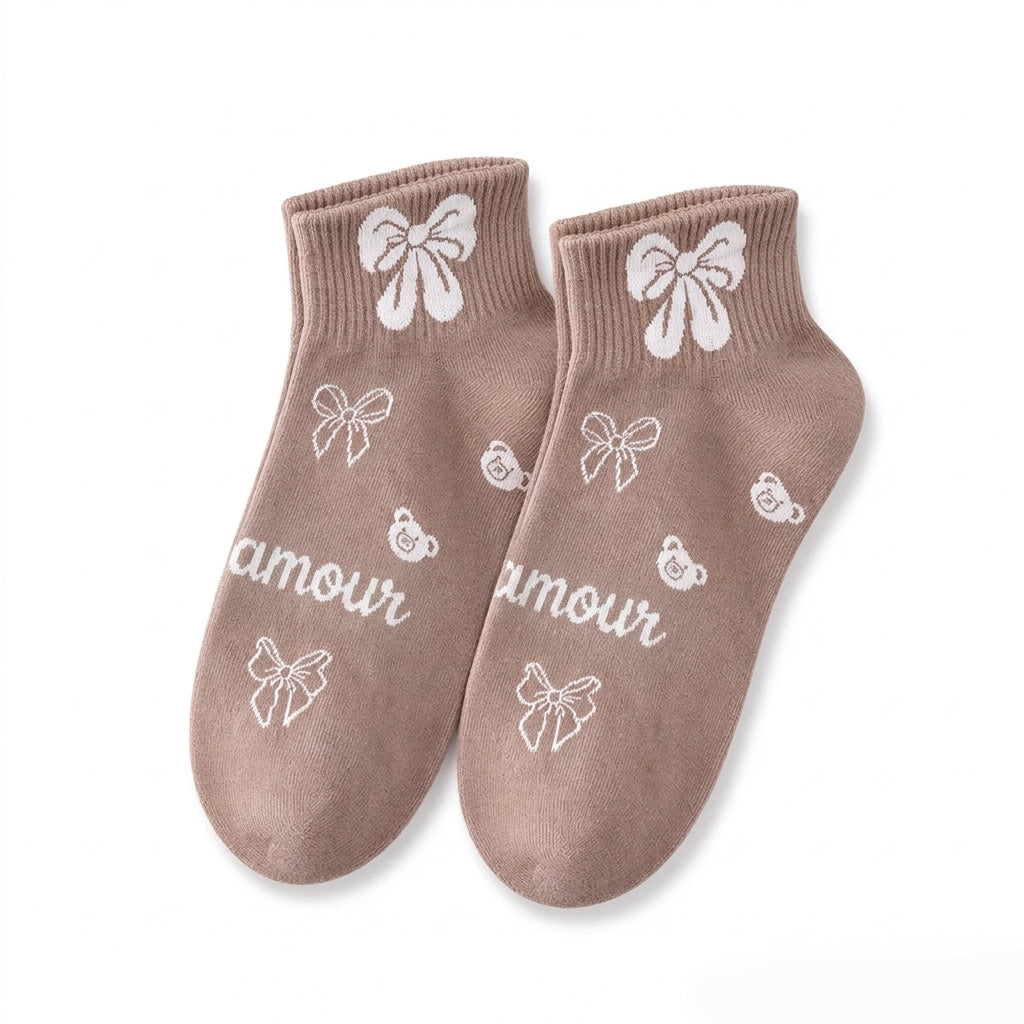 Chaussettes courtes élégantes pour femmes, fines, respirantes et antidérapantes