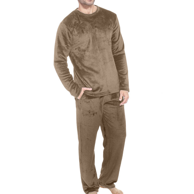🎁Soldes ! Prix cassés🌍Ensemble Pyjama Velours Thermique Confortable pour Homme