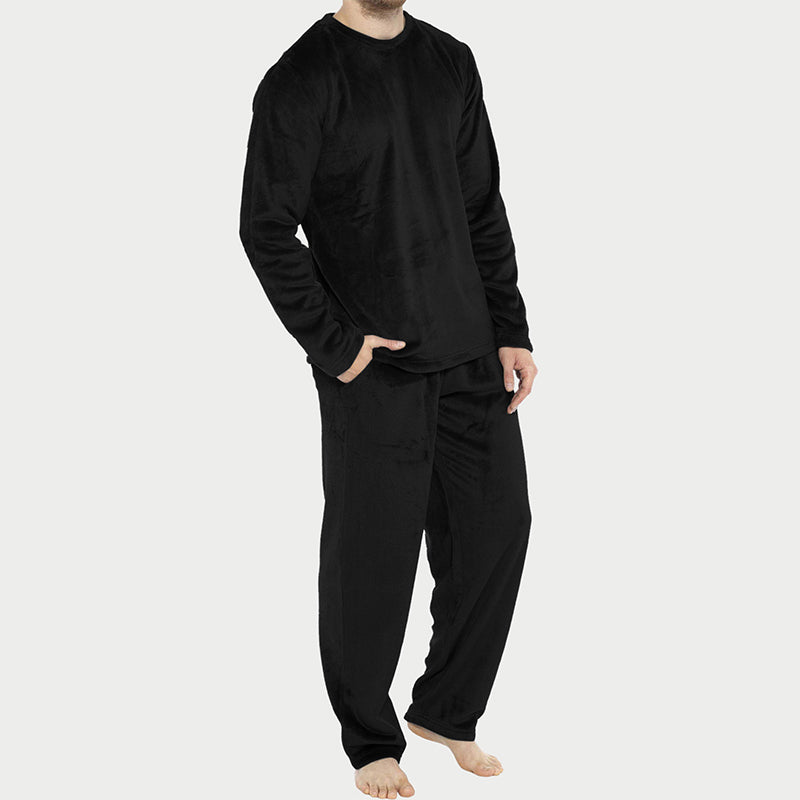 🎁Soldes ! Prix cassés🌍Ensemble Pyjama Velours Thermique Confortable pour Homme